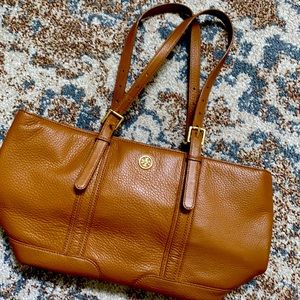 Tory Burch Landon pebbled leather tote bag